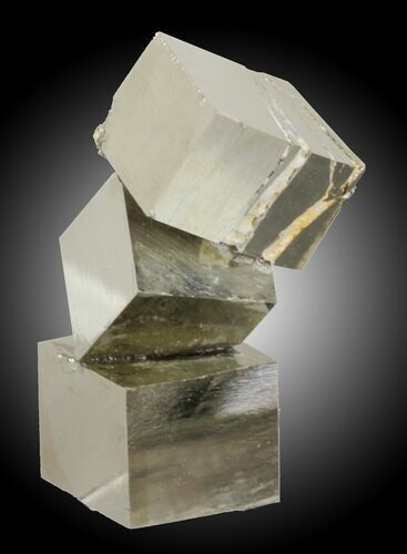 Tall Natural Pyrite Cube Stack - Navajun, Spain #31029